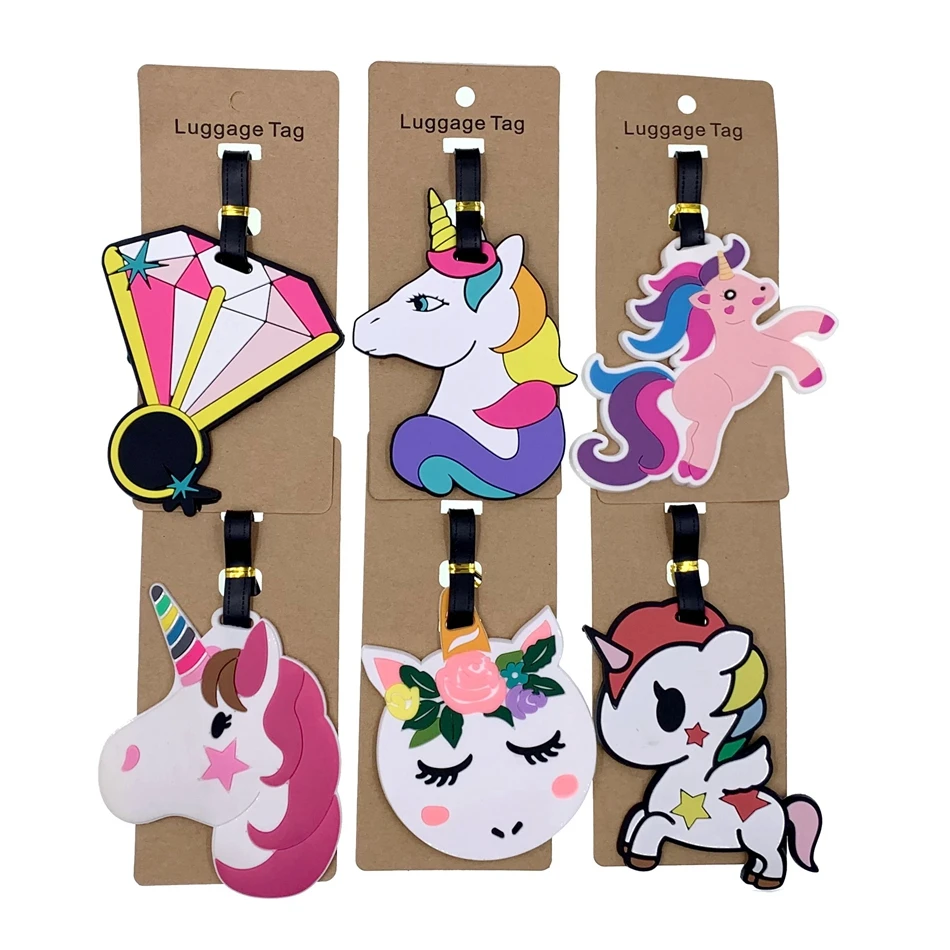Animal Cartoon Unicorn Travel Accessories Portable Label Luggage Tags Silica Gel Suitcase ID Addres Holder Baggage Boarding
Animal Cartoon Unicorn Travel Accessories Portable Label Luggage Tags Silica Gel Suitcase ID Addres Holder Baggage Boarding