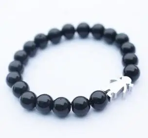 8mm Natural Black Onyx Stone Beads Bracelet, 316L Stainless Steel Cute Bear Family Bracelet, Lovely Gril Jewelry Gift For Women
8mm Natural Black Onyx Stone Beads Bracelet, 316L Stainless Steel Cute Bear Family Bracelet, Lovely Gril Jewelry Gift For Women