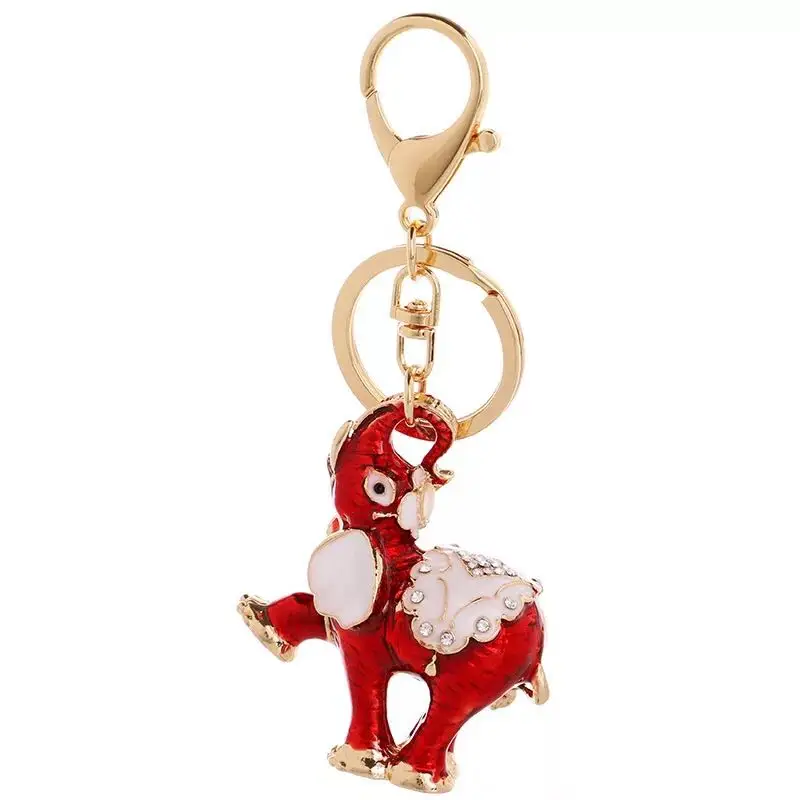 New creative metal elephant keychain Exquisite Crystal elephant male car key ring Female bag pendant accessories key chains
New creative metal elephant keychain Exquisite Crystal elephant male car key ring Female bag pendant accessories key chains