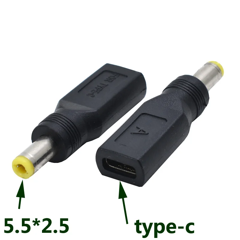 DC Power Adapter Converter USB Type-C Female to 5.5x2.5mm Male Jack Connector for Asus Lenovo Toshiba Laptop Notebook Adapter
DC Power Adapter Converter USB Type-C Female to 5.5x2.5mm Male Jack Connector for Asus Lenovo Toshiba Laptop Notebook Adapter