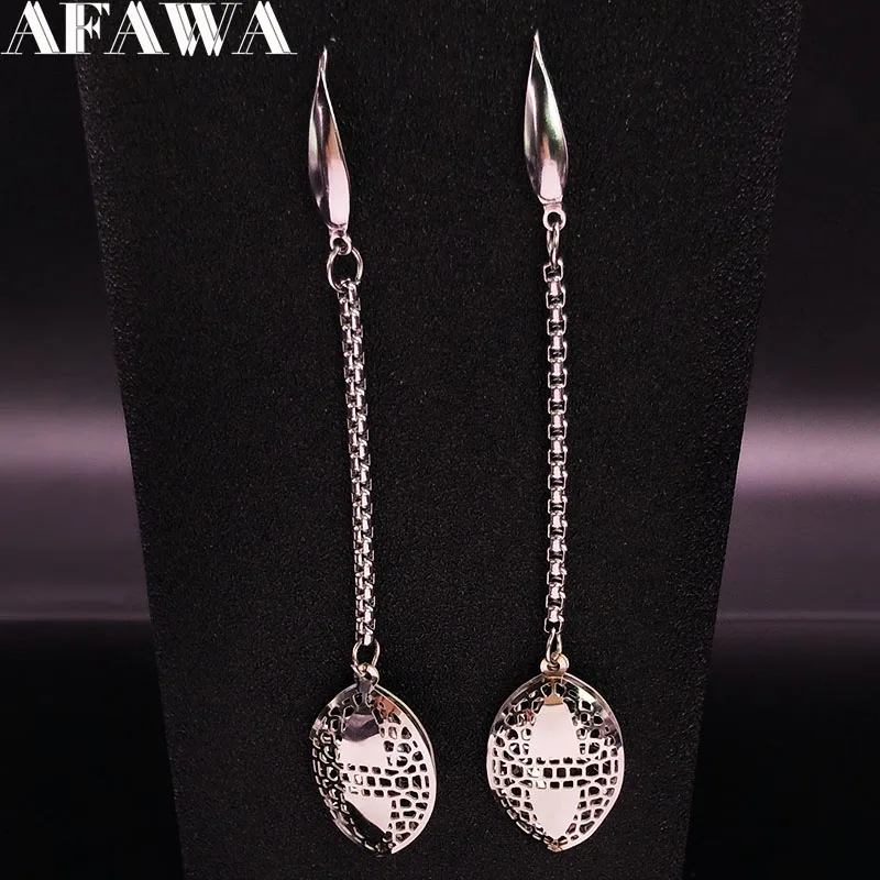 2019 Fashion Geometry Stainless Steel Long Earings Women Silver Color Drop Earrings Jewellry pendientes mujer moda E612671
2019 Fashion Geometry Stainless Steel Long Earings Women Silver Color Drop Earrings Jewellry pendientes mujer moda E612671