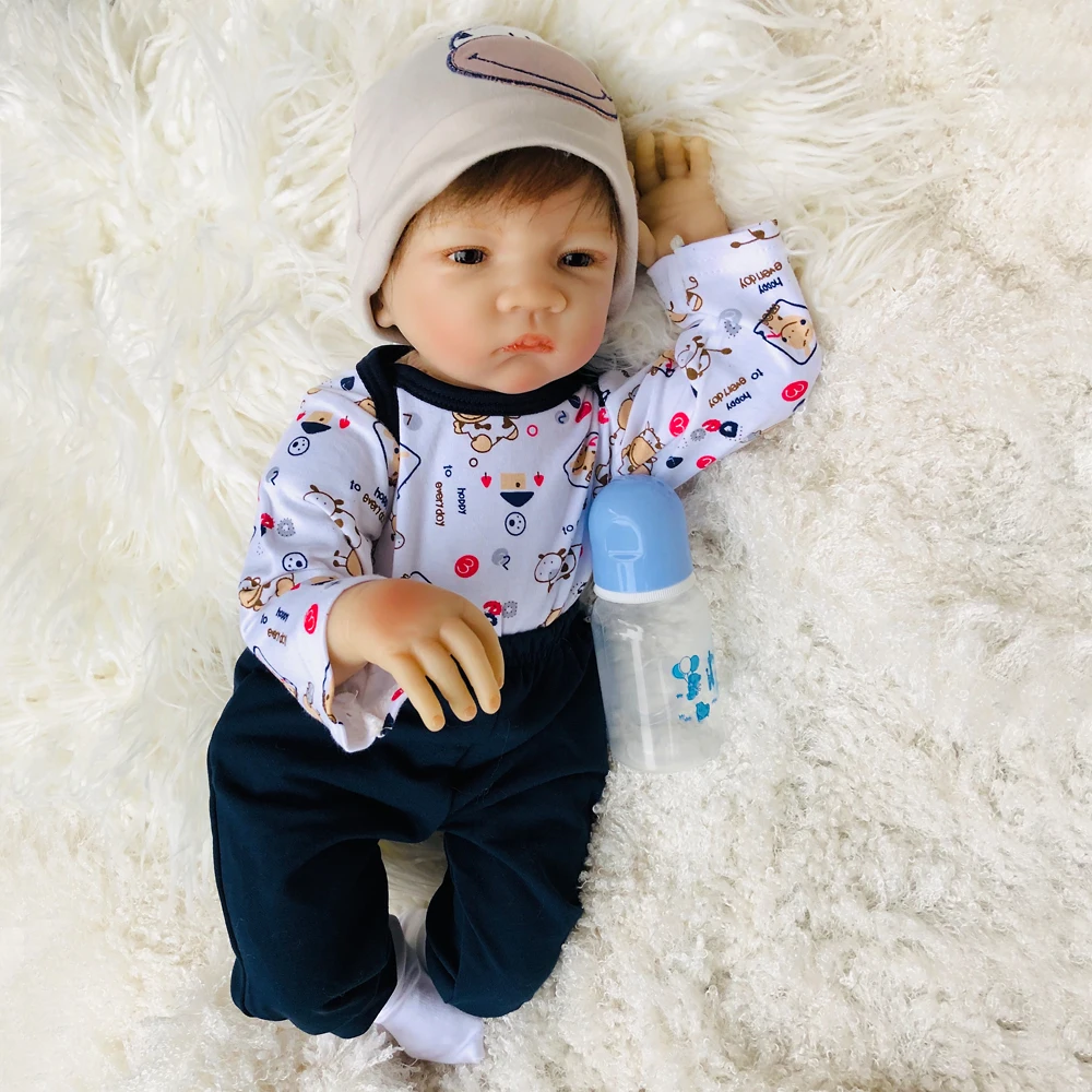 Bebe soft reborn dolls 50cm cotton body silicone reborn baby alive dolls toys for children gift newborn toddler doll
Bebe soft reborn dolls 50cm cotton body silicone reborn baby alive dolls toys for children gift newborn toddler doll