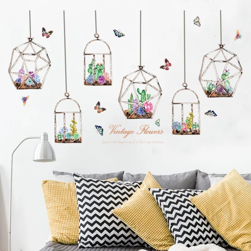 Cactus Basket Wall Sticker Butterfly Bedroom Decor Art Wall PVC Cartoon Wall Decals Wall Stickers For Kids Rooms
Cactus Basket Wall Sticker Butterfly Bedroom Decor Art Wall PVC Cartoon Wall Decals Wall Stickers For Kids Rooms