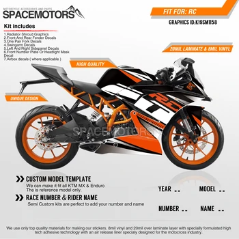 MotoSpace Customized Team Graphics Backgrounds Decals 3M Custom Stickers For KTM RC390 2014 2015 2016 2017 2018 2019 158 
MotoSpace Customized Team Graphics Backgrounds Decals 3M Custom Stickers For KTM RC390 2014 2015 2016 2017 2018 2019 158