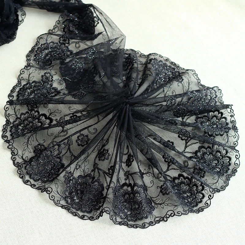MLAEY 2Yards Black+silver Embroidered Flower Lace Trim High Quality Lace Fabric DIY Craft&Sewing Dress Clothing Accessories
MLAEY 2Yards Black+silver Embroidered Flower Lace Trim High Quality Lace Fabric DIY Craft&Sewing Dress Clothing Accessories