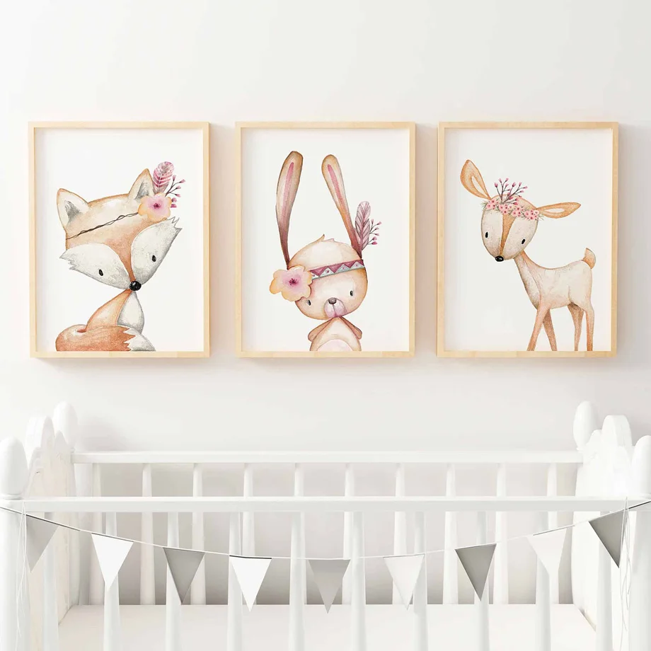 Rabbit Fox Deer Nursery Nordic Posters And Prints Animal Wall Art Canvas Painting Wall Picture For Baby Girl Boy Kids Room Decor
Rabbit Fox Deer Nursery Nordic Posters And Prints Animal Wall Art Canvas Painting Wall Picture For Baby Girl Boy Kids Room Decor