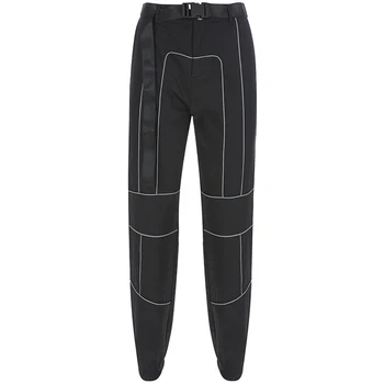 Stylish popular reflective Cargo Pants Women Casual Harem Pants Sweatpants Belt Decoration Wholesale and retail Reflective Cargo
Stylish popular reflective Cargo Pants Women Casual Harem Pants Sweatpants Belt Decoration Wholesale and retail Reflective Cargo