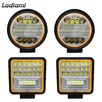 2pcs 4 Inch Off Road LED Light Bar 72W 126W Work Light 12V 24V White with Yellow Halo for Tractors Truck Bus Boat Fog Light Car
2pcs 4 Inch Off Road LED Light Bar 72W 126W Work Light 12V 24V White with Yellow Halo for Tractors Truck Bus Boat Fog Light Car