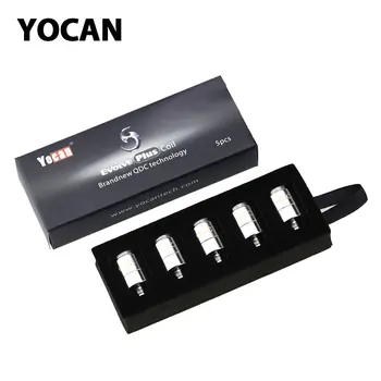 Original 5pcs Yocan Evolve Plus Coil with Quartz Dual Coil (QDC)/ 0.8ohm Ceramic Donut Coil E-cig Core Head for Evolve Plus Kit
Original 5pcs Yocan Evolve Plus Coil with Quartz Dual Coil (QDC)/ 0.8ohm Ceramic Donut Coil E-cig Core Head for Evolve Plus Kit