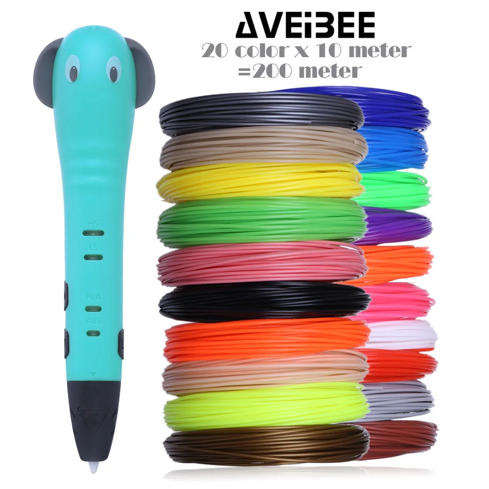 AVEIBEE 3D Printing Pens 12V 3 D Pen Pencil 3D Drawing Pens with Free PLA Filament For Kid Child Education Tools Hobbies Toy
AVEIBEE 3D Printing Pens 12V 3 D Pen Pencil 3D Drawing Pens with Free PLA Filament For Kid Child Education Tools Hobbies Toy