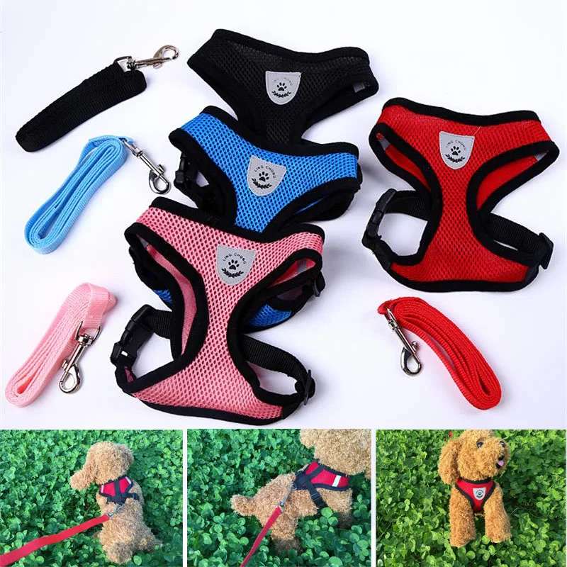 Breathable Mesh Pet Small Dog Harness and Leash Set Nylon Mesh Vest Harness for Dogs Puppy Collar Cat Pet Dog Chest Strap Leash
Breathable Mesh Pet Small Dog Harness and Leash Set Nylon Mesh Vest Harness for Dogs Puppy Collar Cat Pet Dog Chest Strap Leash