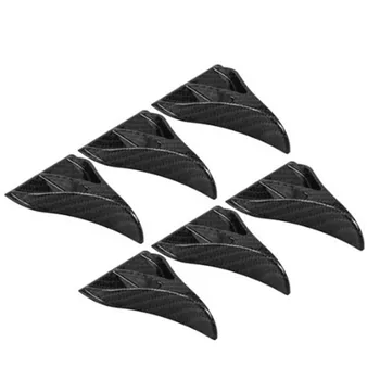 6pcs Carbon Fiber Shark Fin Kit Diffuser Spoiler Roof Wing Windshield Vortex Generator for Windscreen RoofSpoiler Bumper HY003
6pcs Carbon Fiber Shark Fin Kit Diffuser Spoiler Roof Wing Windshield Vortex Generator for Windscreen RoofSpoiler Bumper HY003