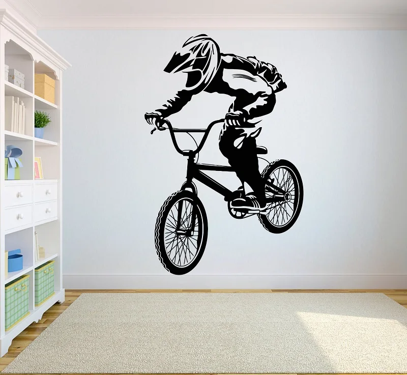Mountain bicycle competition vinyl wall stickers off-road competitive athletes youth bedroom home decoration wall decal 2CE3
Mountain bicycle competition vinyl wall stickers off-road competitive athletes youth bedroom home decoration wall decal 2CE3