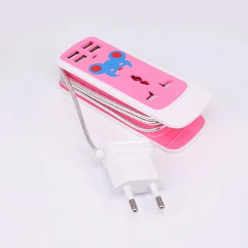 Travel Charger Power Strip 750W Cartoon Pattern Multifunctional Electrical Sockets With 4 Usb Socket EU US Plug 110V-220V
Travel Charger Power Strip 750W Cartoon Pattern Multifunctional Electrical Sockets With 4 Usb Socket EU US Plug 110V-220V