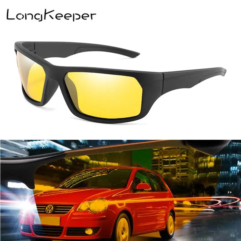 LongKeeper Night Vision Sunglasses Men Women Polarized Yellow Lens Driving Goggles New Anti-glare Sun glass Gafas de sol UV400
LongKeeper Night Vision Sunglasses Men Women Polarized Yellow Lens Driving Goggles New Anti-glare Sun glass Gafas de sol UV400