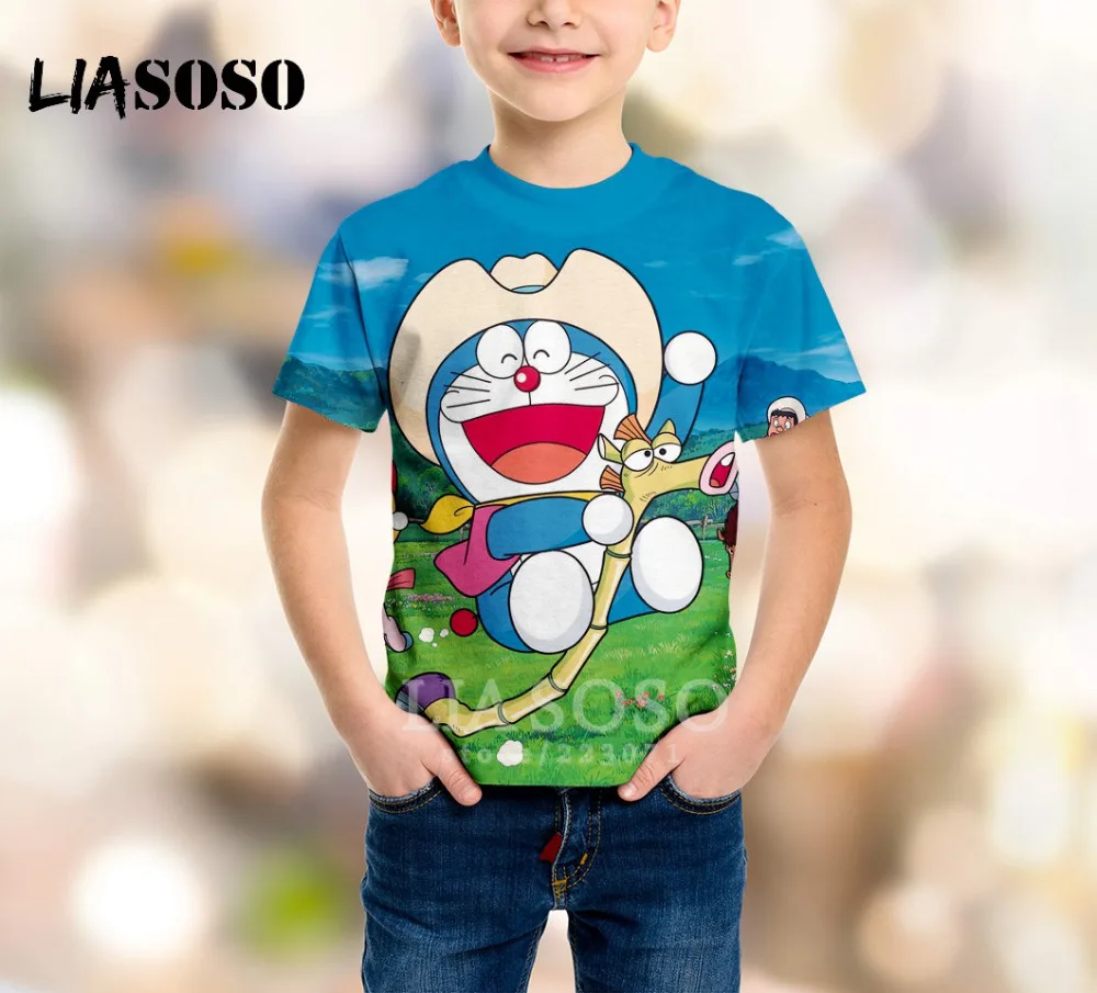 LIASOSO Summer New Children Fashion Sweatshirt 3D Print Anime Doraemon T Shirt Boy Girl Short Sleeve Kids Baby Pullover A219-03
LIASOSO Summer New Children Fashion Sweatshirt 3D Print Anime Doraemon T Shirt Boy Girl Short Sleeve Kids Baby Pullover A219-03
