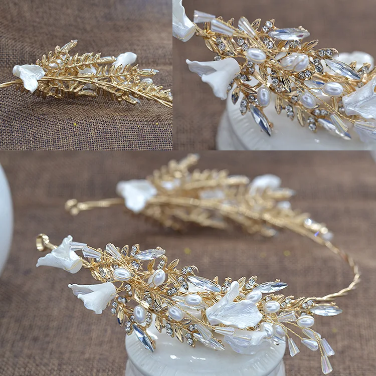 Le Liin New Bride Crown Earring Sets Wedding Hair Accessories Princess Tiara Handmade Golden Crystal Luxry Headpiece
Le Liin New Bride Crown Earring Sets Wedding Hair Accessories Princess Tiara Handmade Golden Crystal Luxry Headpiece