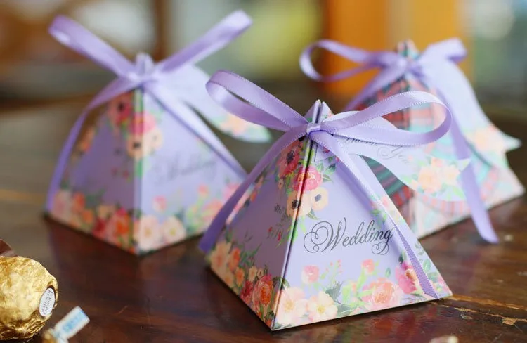 creative wedding candy box chocolate gift party paper favor box