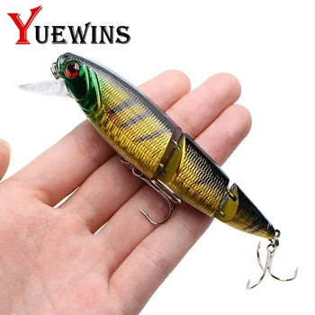 Yuewins 10.5cm 15.3g Jointed Fishing Lure Quality Minnow Plastic Artificial Bait 6# Hooks Fishing Wobblers Pesca Crankbait QA14
Yuewins 10.5cm 15.3g Jointed Fishing Lure Quality Minnow Plastic Artificial Bait 6# Hooks Fishing Wobblers Pesca Crankbait QA14