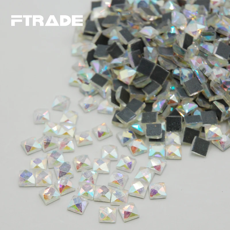 Fashion Glittering DMC Style AB Crystal 3D Small Square Glass Flat Back Rhinestone Nail Sewing Fabric Garment Diamonds Decorate
Fashion Glittering DMC Style AB Crystal 3D Small Square Glass Flat Back Rhinestone Nail Sewing Fabric Garment Diamonds Decorate
