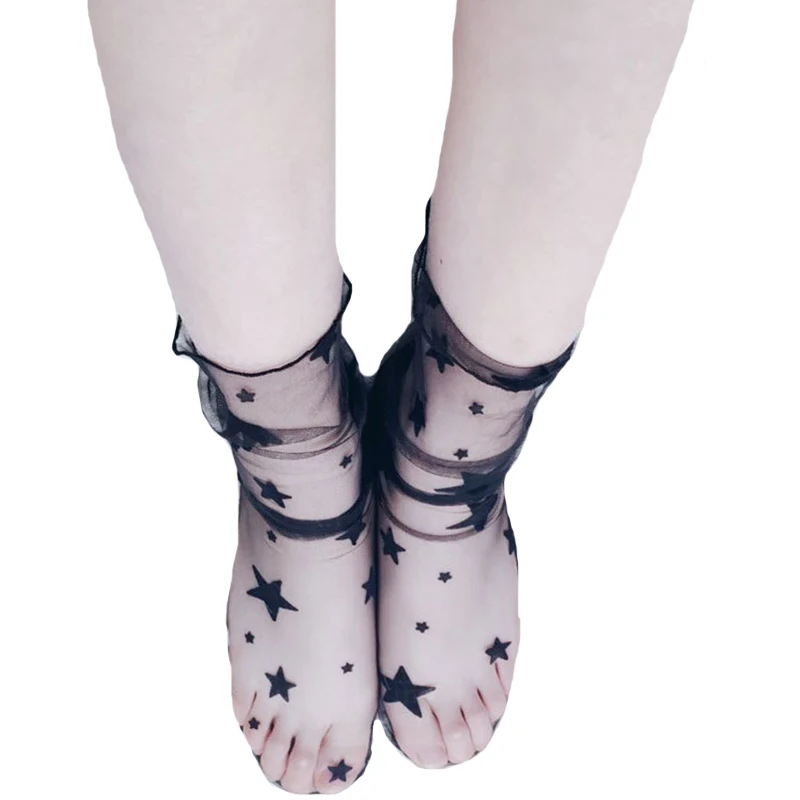 YGYEEG NEW Arrivals Women Lace Ruffle Black Ankle Socks Elastic Ultrathin Sheer Print Short Mesh Socks Transparent Women's Socks
YGYEEG NEW Arrivals Women Lace Ruffle Black Ankle Socks Elastic Ultrathin Sheer Print Short Mesh Socks Transparent Women's Socks