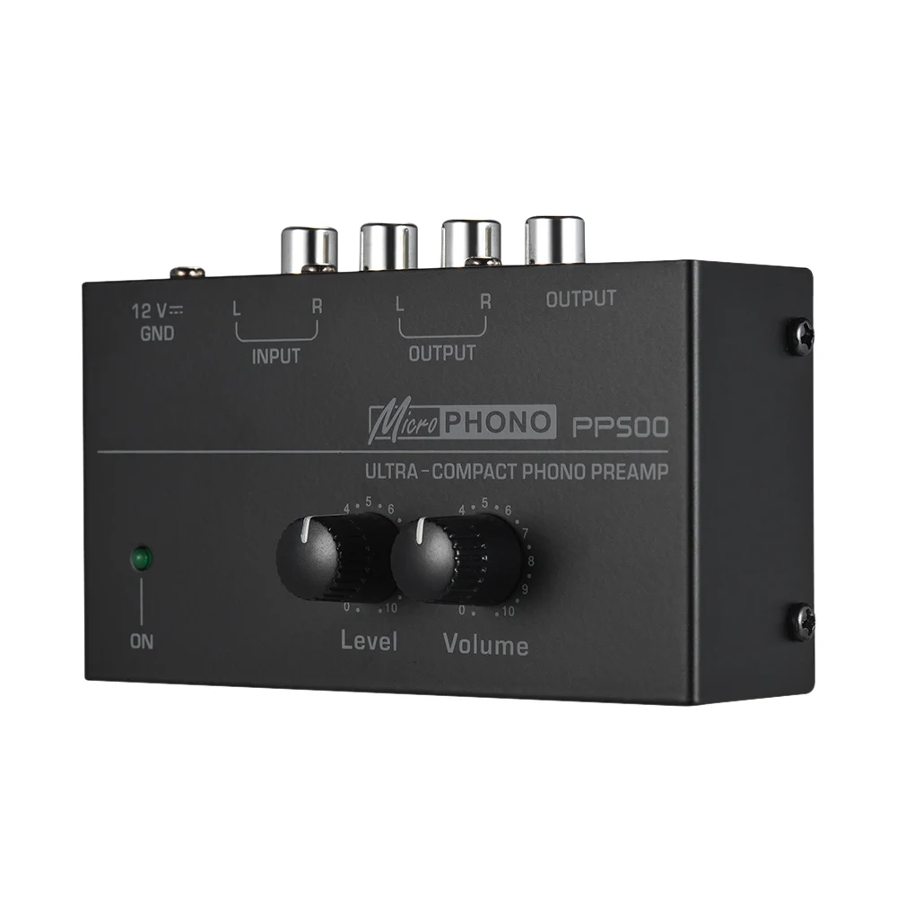 Preamplifier Ultra-compact Phono Preamp Preamplifier with Level & Volume Controls RCA Input & Output 1/4" TRS Output Interfaces
Preamplifier Ultra-compact Phono Preamp Preamplifier with Level & Volume Controls RCA Input & Output 1/4" TRS Output Interfaces