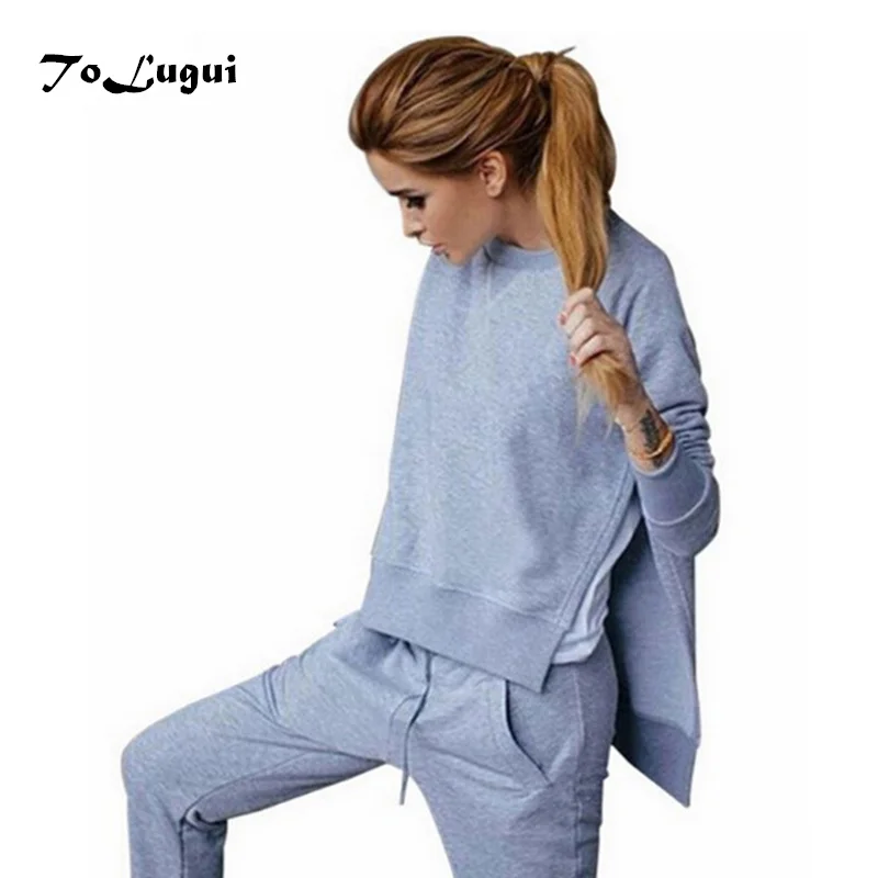 2018 Autumn Winter Causal Two Piece Set Women Irregular Hoodies Sweatshirt Cotton Tracksuit Pants Set Sportwear Female
2018 Autumn Winter Causal Two Piece Set Women Irregular Hoodies Sweatshirt Cotton Tracksuit Pants Set Sportwear Female