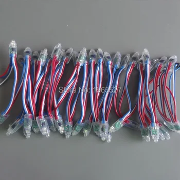 9mm full color addressable rgb UCS1903 led pixel light, Round shape, 50pcs/string, 50pixels/string, Waterproof IP68, DC5V input
9mm full color addressable rgb UCS1903 led pixel light, Round shape, 50pcs/string, 50pixels/string, Waterproof IP68, DC5V input