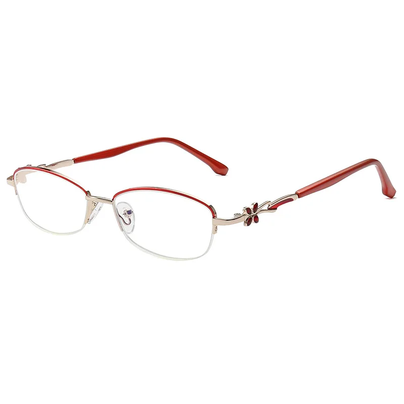 Luxury Women Half Frame Reading Glasses Anti-fatigue Red Alloy Frame Eye Glasses Magnifier Hyperopia Glasses Female Eyewear 595
Luxury Women Half Frame Reading Glasses Anti-fatigue Red Alloy Frame Eye Glasses Magnifier Hyperopia Glasses Female Eyewear 595