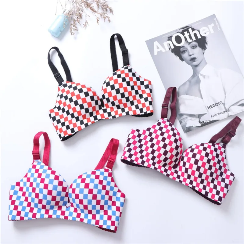 Fashion Print Flower Bras For Women Push Up Lingerie Seamless Bra Wire Free Bralette Backless Female Underwear For Girl
Fashion Print Flower Bras For Women Push Up Lingerie Seamless Bra Wire Free Bralette Backless Female Underwear For Girl
