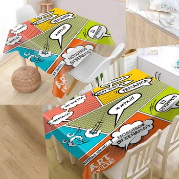 Custom Comic Pop Art Table Cloth Oxford Rectangular Waterproof Oilproof Table Cover Wedding Tablecloth SQ0615
Custom Comic Pop Art Table Cloth Oxford Rectangular Waterproof Oilproof Table Cover Wedding Tablecloth SQ0615