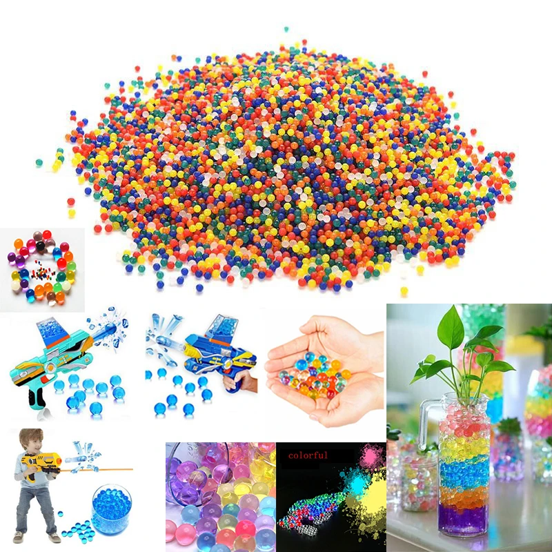 10000PCS/Set DIY Home Party Crystal Soil Water Gun Bullets Balls Colorful Expansion Decorations Children Gift Decor Supplies
10000PCS/Set DIY Home Party Crystal Soil Water Gun Bullets Balls Colorful Expansion Decorations Children Gift Decor Supplies