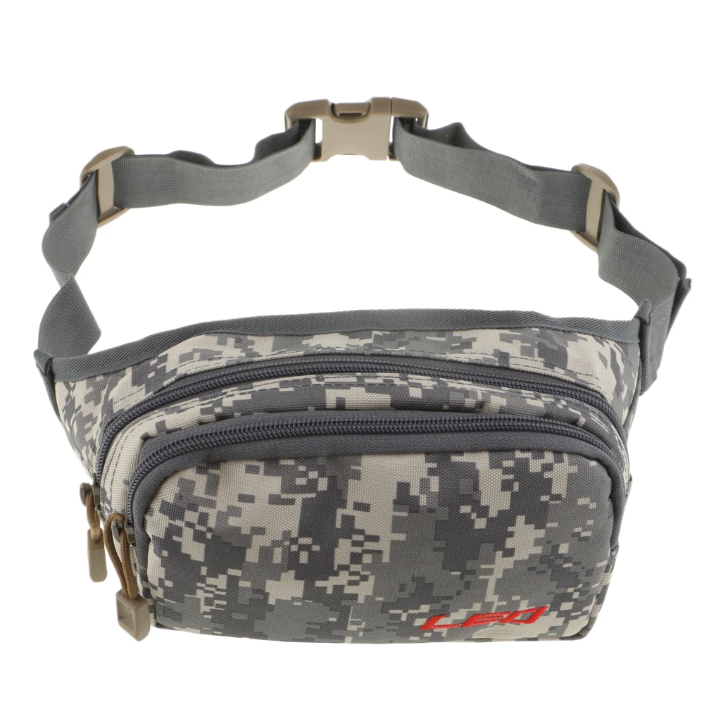 Fishing Bag Portable Outdoor Fishing Tackle Bags Multiple Waist Bag Fanny Pack for Daily Life Cycling Camping Hiking Hunting