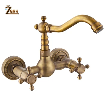 ZGRK 360 Swivel Antique Brass Bathroom Basin Sink Mix Tap Bathtub Dual Handles Wall Mounted Kitchen Basin Sink Mixer Faucet
ZGRK 360 Swivel Antique Brass Bathroom Basin Sink Mix Tap Bathtub Dual Handles Wall Mounted Kitchen Basin Sink Mixer Faucet