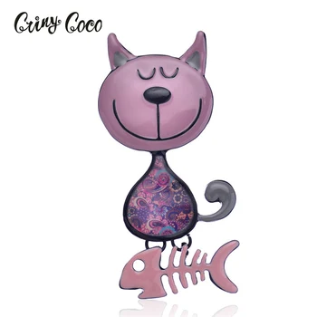 Enamel Cat Brooch for Women Pins 2018 New Fashion Jewelry Zinc Alloy Girls Brooches Dress Accessories Brooch For Gift
Enamel Cat Brooch for Women Pins 2018 New Fashion Jewelry Zinc Alloy Girls Brooches Dress Accessories Brooch For Gift