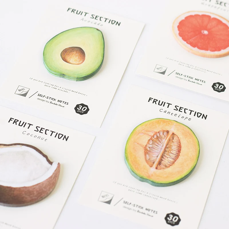 Creative Fruit Memo Pad Sticky Notes School Office Supplies Self-stick Notes 30 Sheets/pc N Times Stickers Planner Stationery
Creative Fruit Memo Pad Sticky Notes School Office Supplies Self-stick Notes 30 Sheets/pc N Times Stickers Planner Stationery