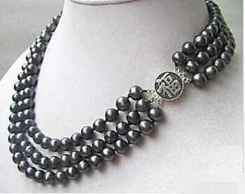Jewelr 005018 3 Rows Genuine Black Pearl 925 Sterling Silver Fortune Clasp Necklace
Jewelr 005018 3 Rows Genuine Black Pearl 925 Sterling Silver Fortune Clasp Necklace