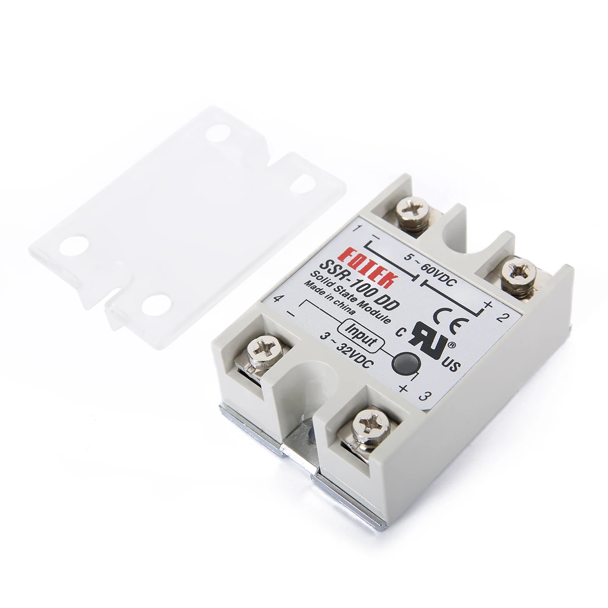 1pc Reliable SSR-100DD Solid State Module Solid-state Relays 100A 3-32V DC/5-60V DC Control 62*45*22mm Mayitr