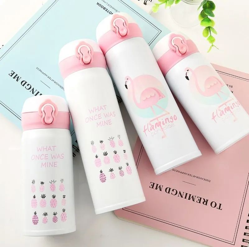 350ML 500ML Thermocup Bouncing Cover Bottle Vacuum flask Flamingo Pattern Thermal Mug Travel Thermos Cup Stainless Steel
350ML 500ML Thermocup Bouncing Cover Bottle Vacuum flask Flamingo Pattern Thermal Mug Travel Thermos Cup Stainless Steel