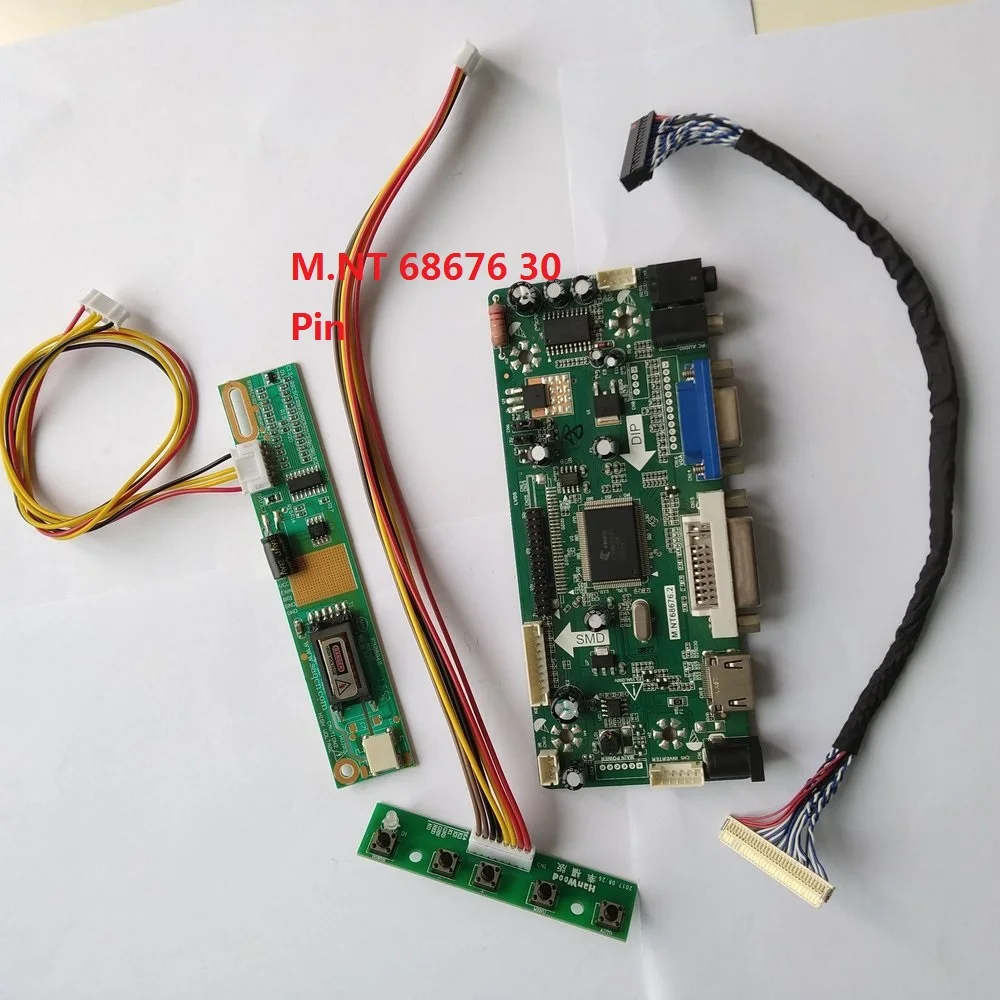 Kit for LQ154M1LW02 Screen Driver Display Panel Controller board VGA Signal 30pin 1920X1200 1 lamps LVDS DVI HDMI 15.4 
Kit for LQ154M1LW02 Screen Driver Display Panel Controller board VGA Signal 30pin 1920X1200 1 lamps LVDS DVI HDMI 15.4