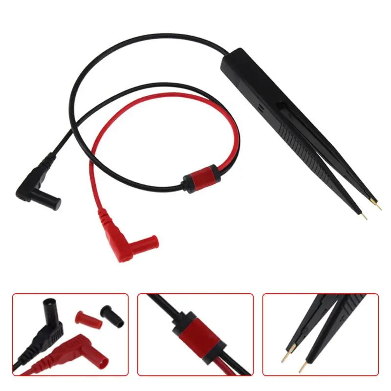 SMT SMD Chip Resistance Test Clip Grip Lead Probe Multimeter Meter Capacitor Tweezer
SMT SMD Chip Resistance Test Clip Grip Lead Probe Multimeter Meter Capacitor Tweezer
