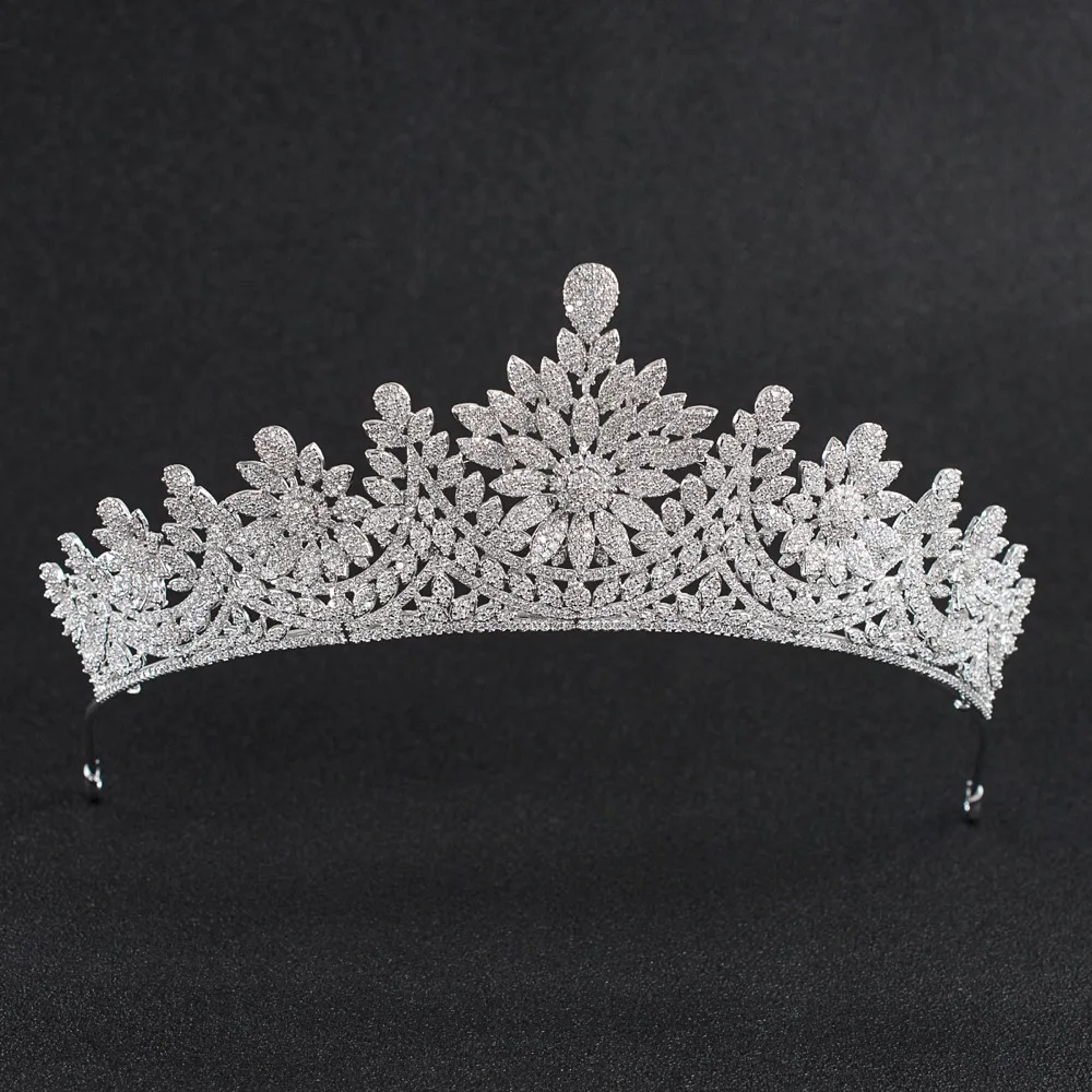 Crystals CZ Cubic Zirconia Wedding Bridal Royal Tiara Diadem Crown Women Prom Hair Jewelry Accessories CH10131
Crystals CZ Cubic Zirconia Wedding Bridal Royal Tiara Diadem Crown Women Prom Hair Jewelry Accessories CH10131
