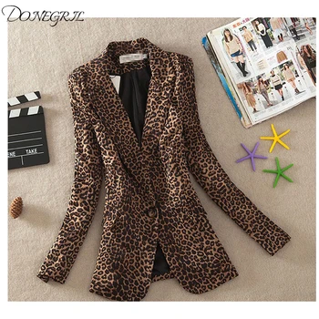 Women Basic Jacket Leopard Print Suit Jacket Female One Button Outerwear casual Long Sleeve coat Plus Size 3Xl
Women Basic Jacket Leopard Print Suit Jacket Female One Button Outerwear casual Long Sleeve coat Plus Size 3Xl