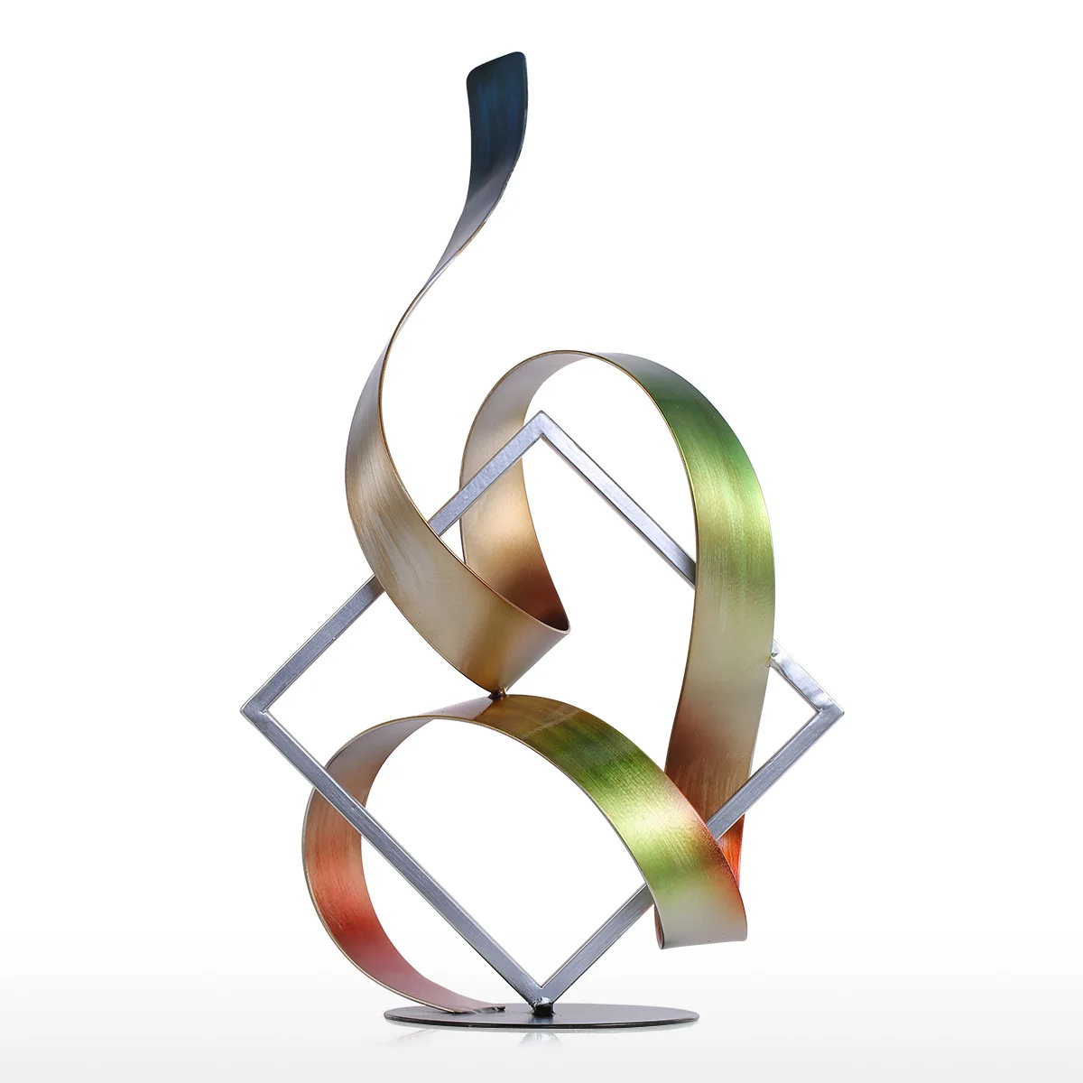 Tooarts Square and Ribbon Modern Sculpture Abstract Sculpture Metal Sculpture Indoor-Outdoor Decor
Tooarts Square and Ribbon Modern Sculpture Abstract Sculpture Metal Sculpture Indoor-Outdoor Decor
