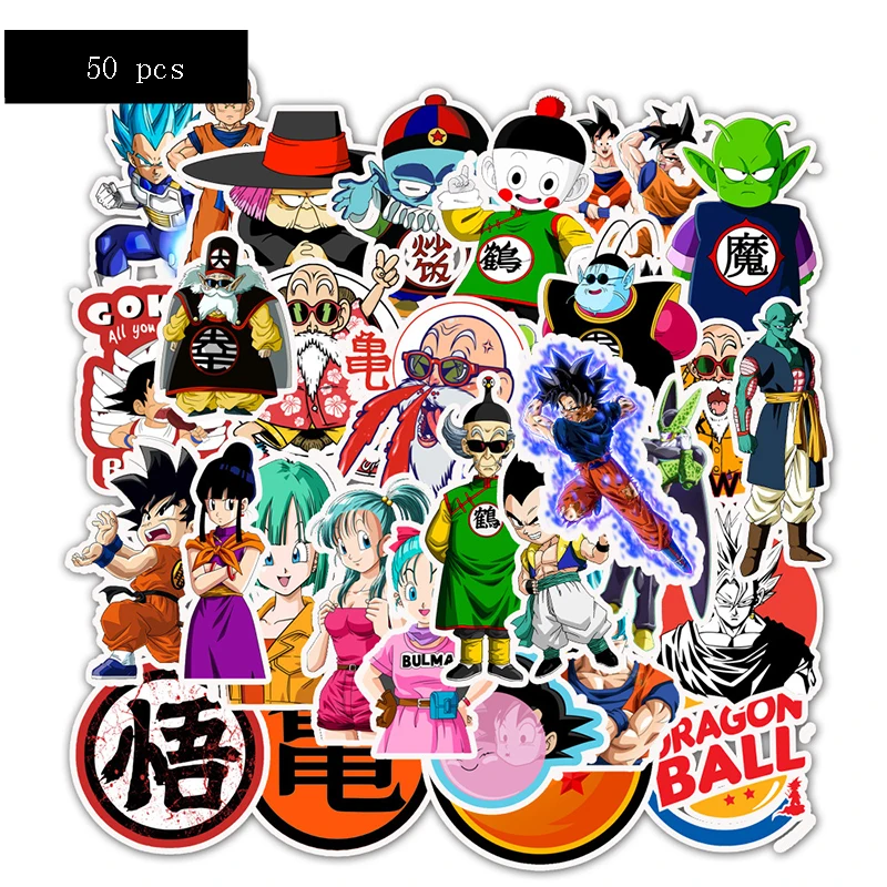 50pcs waterproof Luggage Sticker Dragonballs Sticker set super saiyan goku Character action figure pvc Sticker Kids Party
50pcs waterproof Luggage Sticker Dragonballs Sticker set super saiyan goku Character action figure pvc Sticker Kids Party