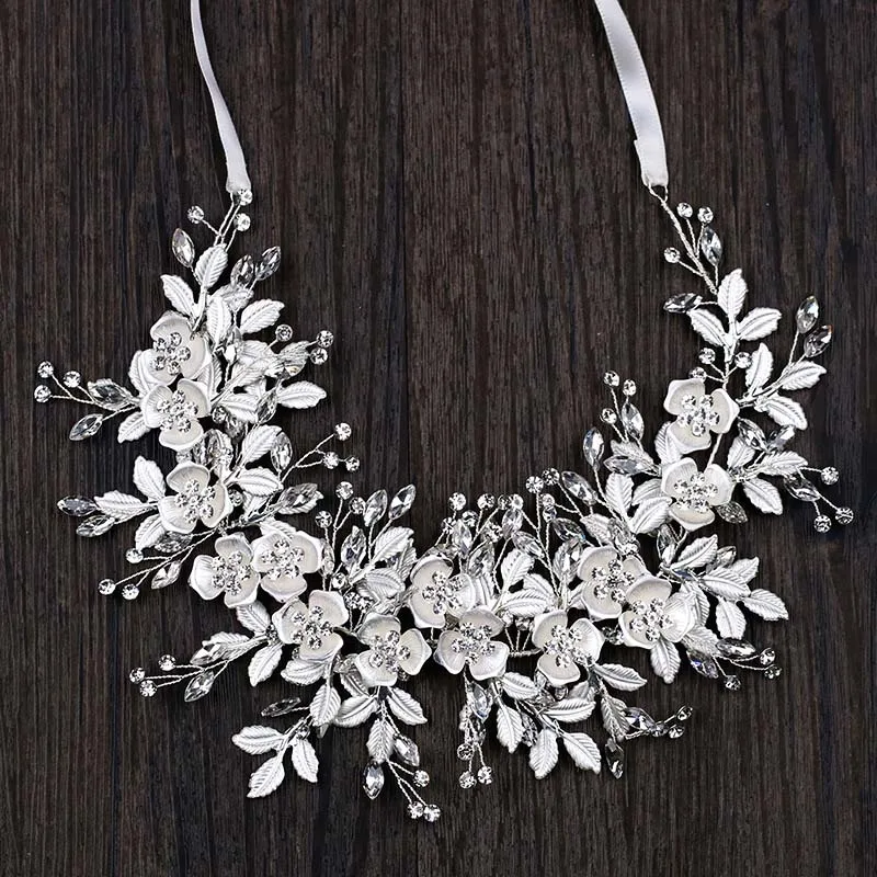 White Beads Rhinestone Leaf Cluster Glinting Headband Hairband Wedding Hair Vine Hair Accessories Handmade Bridal Hairpieces SL
White Beads Rhinestone Leaf Cluster Glinting Headband Hairband Wedding Hair Vine Hair Accessories Handmade Bridal Hairpieces SL