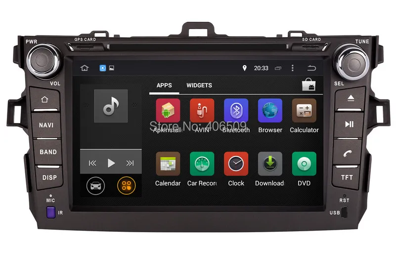 Головное устройство на Android 9 0 автомобильный DVD плеер для Toyota Corolla 2006 2011 с GPS