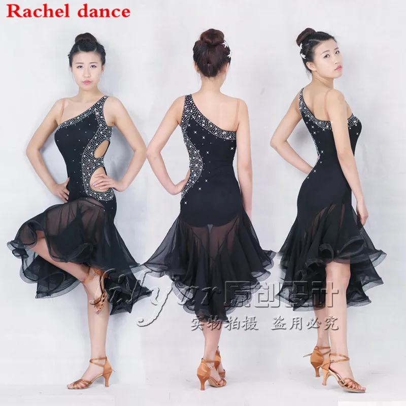 2017 New Latin Dance Dress Women Top Shoulder Style Irregular Skirt Salsa Tango Rumba Flamengo Latin Dance Competition Costumes
2017 New Latin Dance Dress Women Top Shoulder Style Irregular Skirt Salsa Tango Rumba Flamengo Latin Dance Competition Costumes