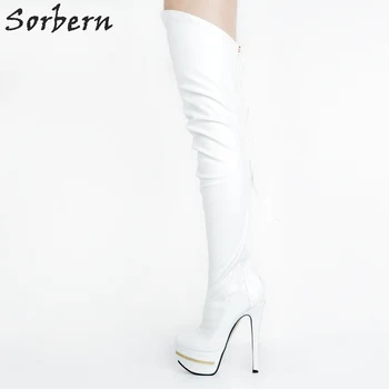 White PU Over-the-Knee Womens Boots High Thin Heels 2017 New Arrive Plus Size Ladies Party Boots Shoes Woman Winter Boots
White PU Over-the-Knee Womens Boots High Thin Heels 2017 New Arrive Plus Size Ladies Party Boots Shoes Woman Winter Boots