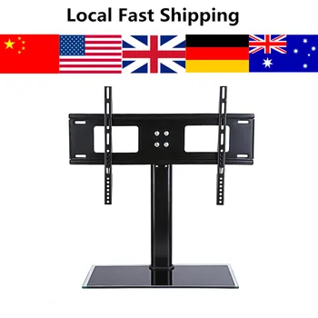 

Oversea Local 37 - 55 inches Universal Black Glass TV Stand with Bracket for LED LCD